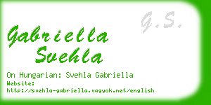 gabriella svehla business card